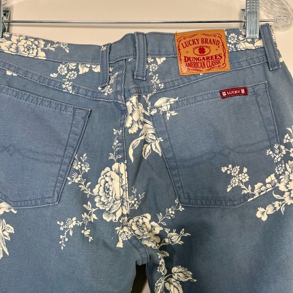 Lucky Brand Vintage low rise floral print straight leg jeans 32/30 #15 - Picture 10 of 13